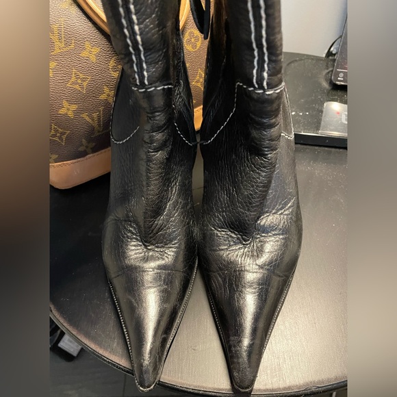 Giuseppe Zanotti Leather Booties Size 37 - Picture 5 of 8